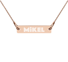 Load image into Gallery viewer, MiKEL Silver Bar Chain Necklace