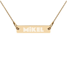 Load image into Gallery viewer, MiKEL Silver Bar Chain Necklace