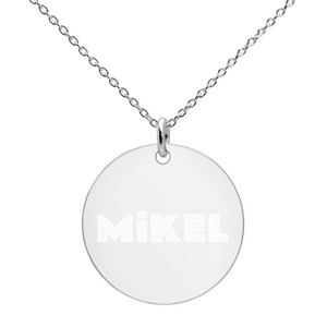 MiKEL Silver Disc Necklace