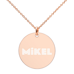 MiKEL Silver Disc Necklace