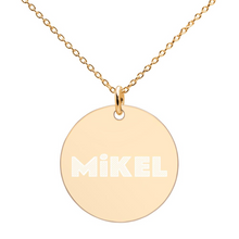 Load image into Gallery viewer, MiKEL Silver Disc Necklace