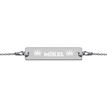 Load image into Gallery viewer, MiKEL Silver Bar Chain Bracelet