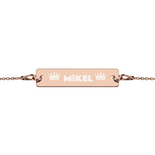 Load image into Gallery viewer, MiKEL Silver Bar Chain Bracelet