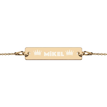 Load image into Gallery viewer, MiKEL Silver Bar Chain Bracelet