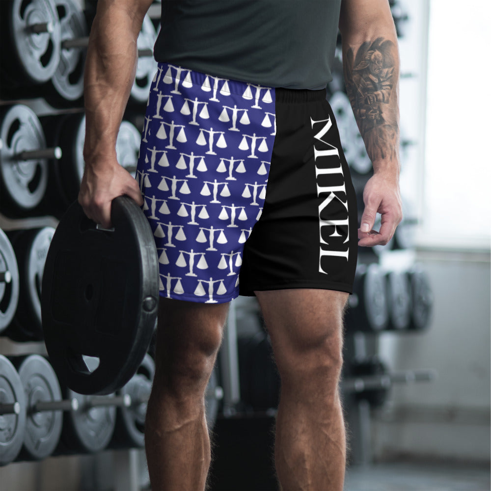 MiKEL Blue Athletic Long Shorts