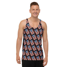 Load image into Gallery viewer, MiKEL P.R Flag Bandana Unisex Tank Top Blk