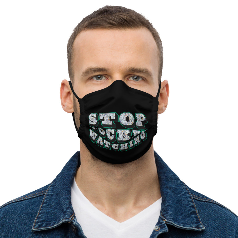 MiKEL Stop Pocket Watching Premium face mask