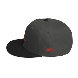 MiKEL Red Logo Snapback's