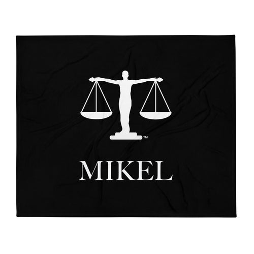 MiKEL Logo Man Throw Blanket