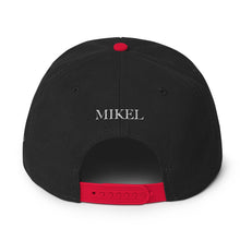 Load image into Gallery viewer, MiKEL Logo White Snapback&#39;s