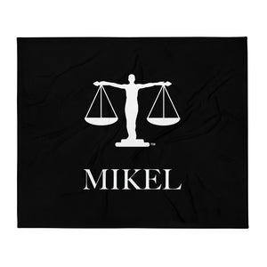 MiKEL Logo Man Throw Blanket