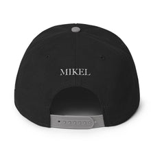 Load image into Gallery viewer, MiKEL Logo White Snapback&#39;s