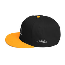 Load image into Gallery viewer, MiKEL Logo White Snapback&#39;s