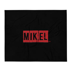 MiKEL Blk Throw Blanket