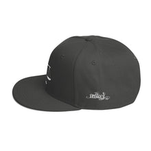 Load image into Gallery viewer, MiKEL Logo White Snapback&#39;s