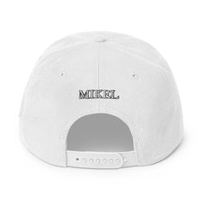 Load image into Gallery viewer, MiKEL Logo White Snapback&#39;s