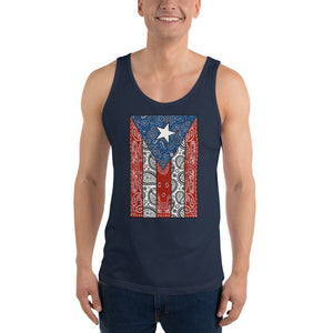 MiKEL P.R Flag Bandana Unisex Tank Top