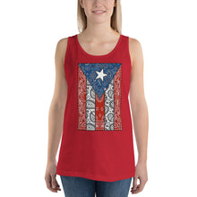 Load image into Gallery viewer, MiKEL P.R Flag Bandana Unisex Tank Top