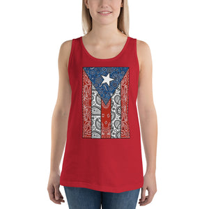 MiKEL P.R Flag Bandana Unisex Tank Top